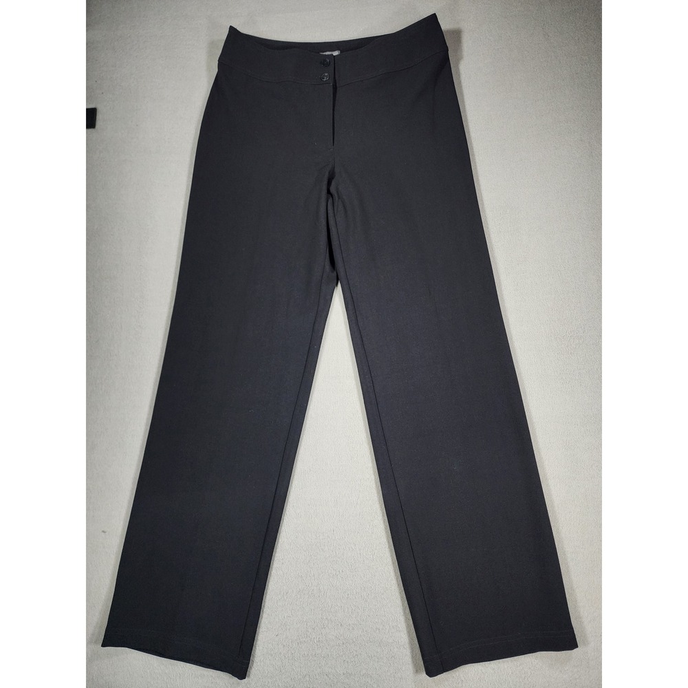 Additions by Chico's Stretch Flat Front Straight Leg Trouser Size 1 US 8 Office